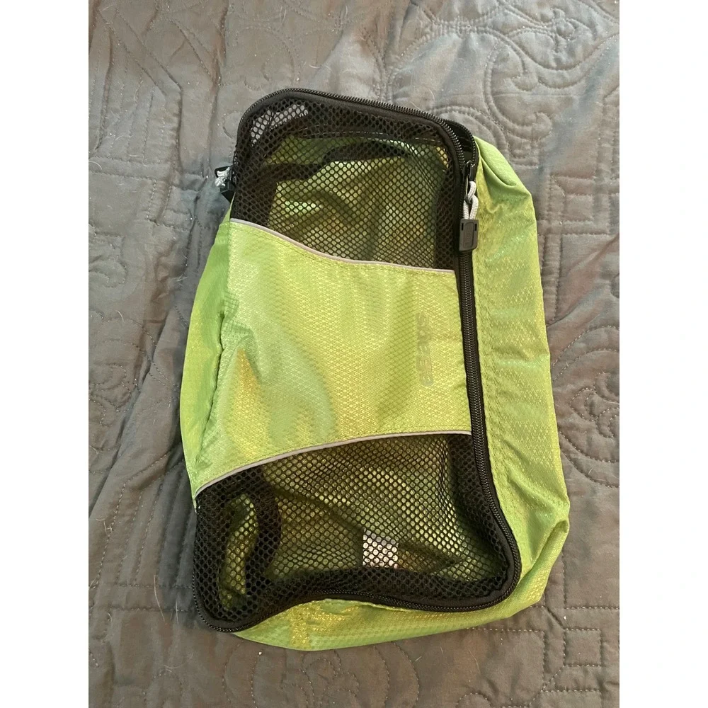eBags 3pc Packing Cubes Set Lime Green Honeycomb Ripstop Nylon Travel Organizers